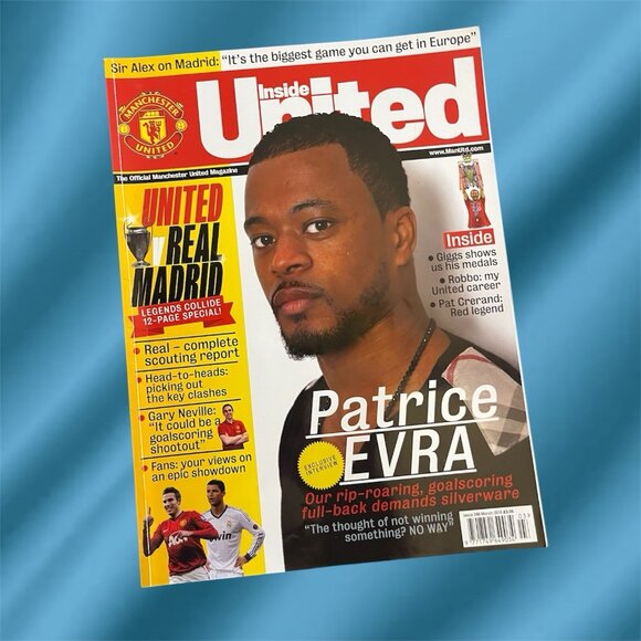 Inside United Official Magazine March 2013 Manchester Patrice Evra Futbol Soccer - Picture 1 of 3